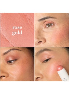 Julep Skip The Brush Cream to Powder Blush Stick - Rose Gold - Blendable and Buildable Color - 2-in-1 Blush and Lip Makeup Stick  - Image 2
