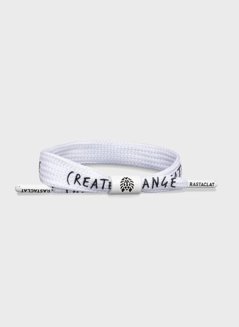 Rastaclat Create Change White Bracelet