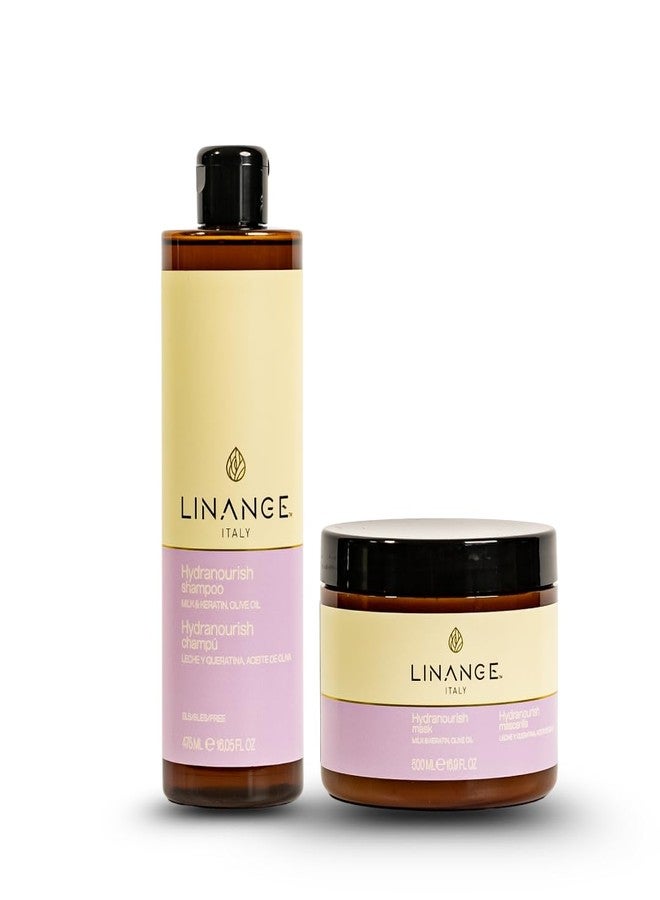 Linange Hydranourish Shampoo & Mask Set - 475ML ; 500ML - Image 1
