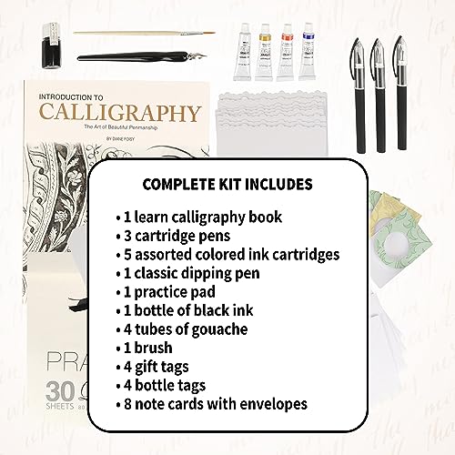 SpiceBox Introduction to Calligraphy Kit - Unleash Your Inner Artist and Master The Art of Beautiful Writing - Image 5