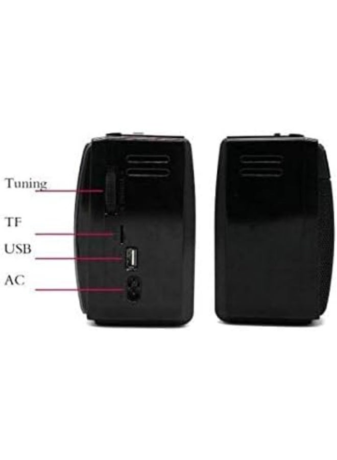 Golon Portable FM/AM/S Radio, Rechargeable Battery, High-Quality Sound, USB and Memory Card, GOLON/RX-M70 - Image 3