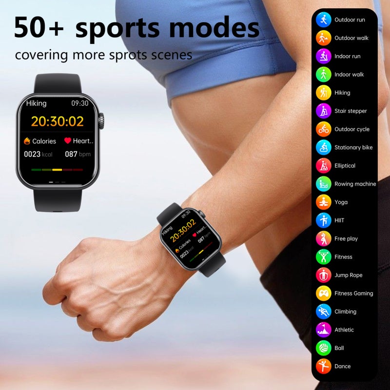 Smart Watch 1.91" HD Touchscreen - BT5.0 Connection Fitness Tracker for Android & iOS Users - Image 3