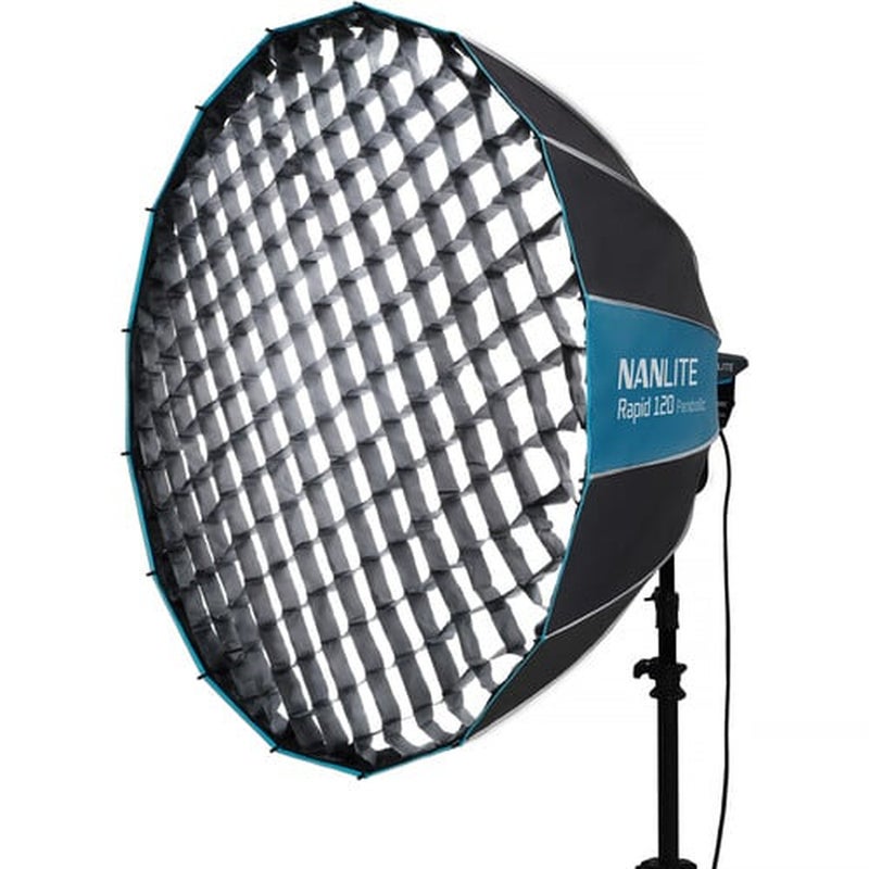 NANLITE Rapid 120 Parabolic Softbox with Grid - Image 1