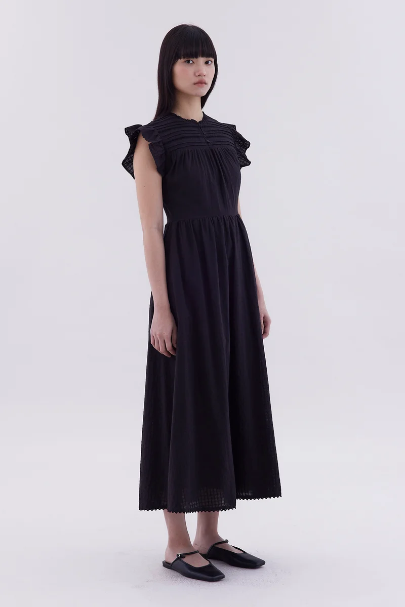 The Editor's Market Novie Half-Button Dress