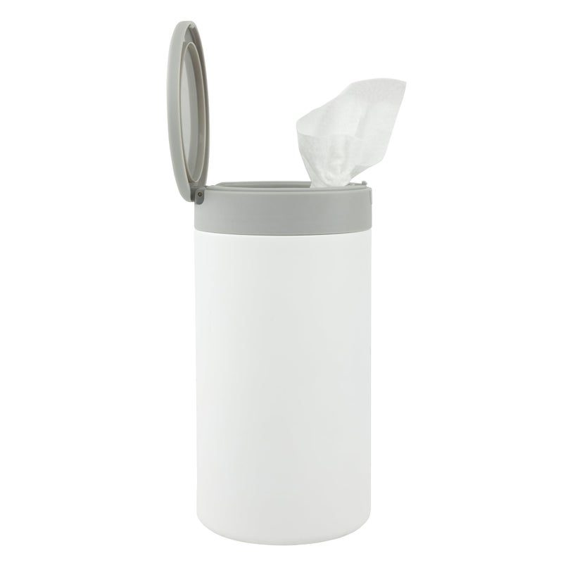 Spectrum Diversified Spectrum Disinfecting Wipes Container with Push Button Lid - Refillable Dispenser for Bathroom, Kitchen, Classroom, Countertop, & Home - Stainless Steel & Rust-Resistant Disinfectant Wipes Holder - Image 1