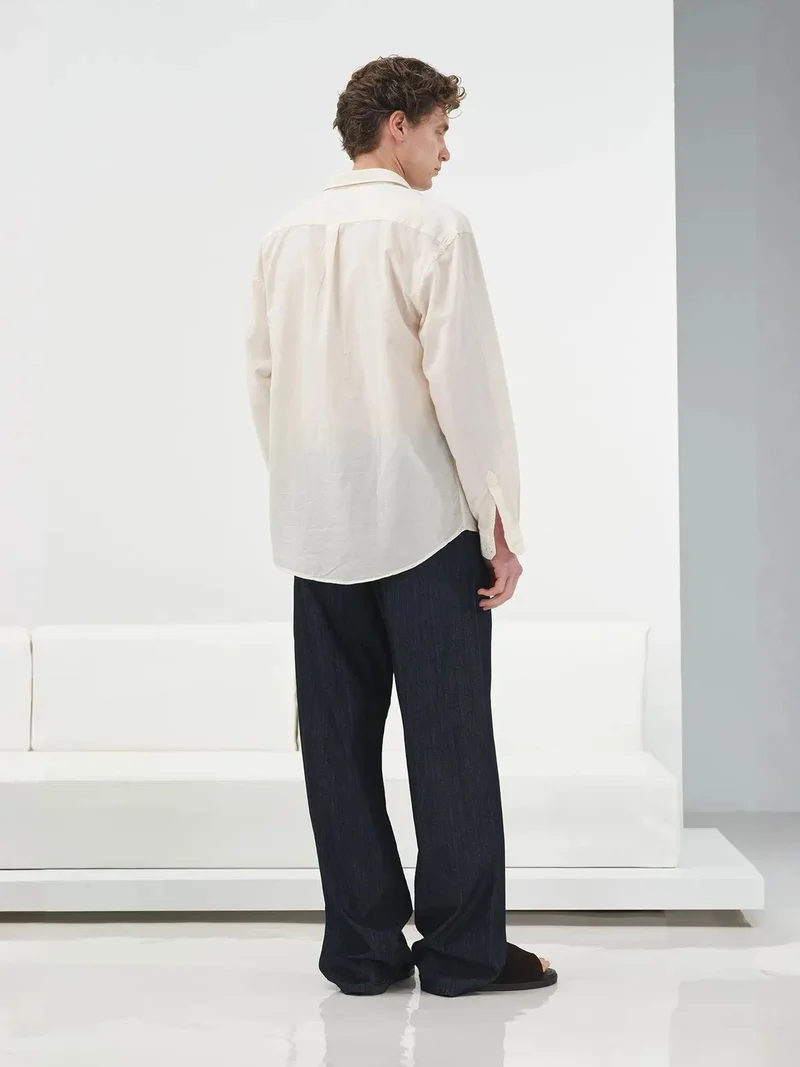 Giesto  GIESTO Plain Poplin Shirt with Pocket for Men | Best Price UAE