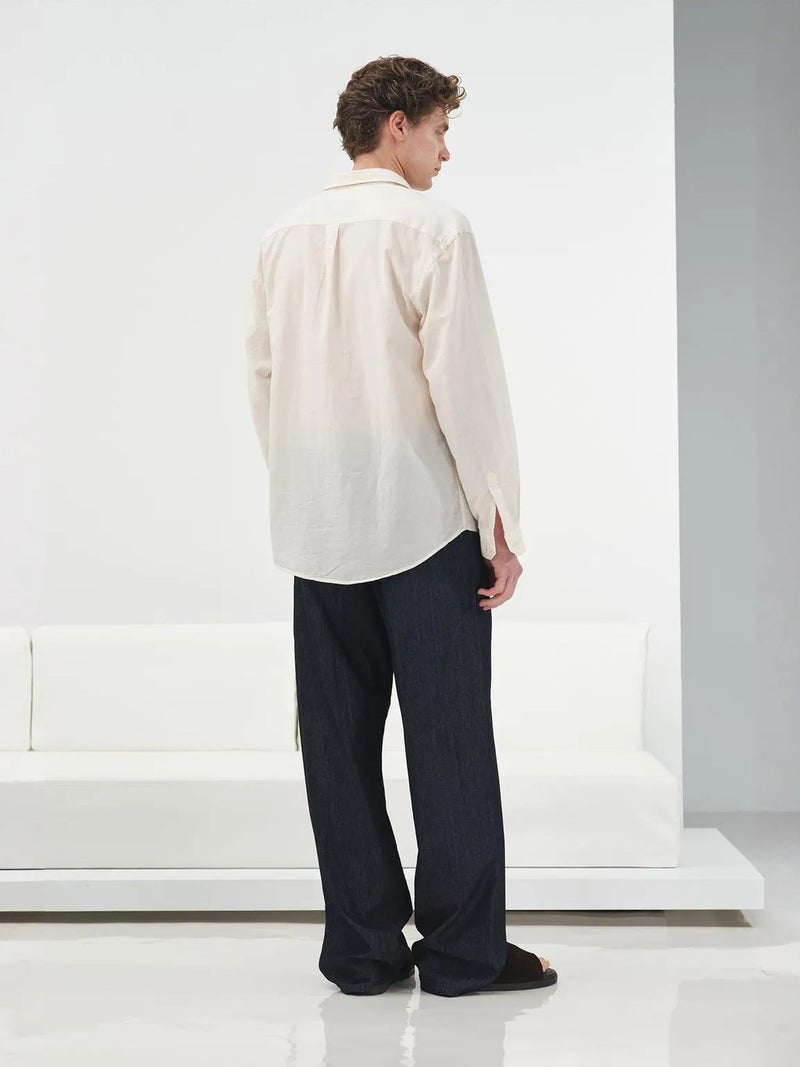 GIESTO Plain Poplin Shirt with Pocket - Image 4