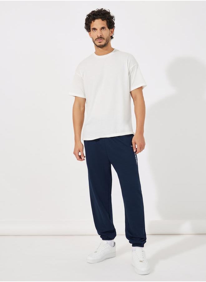 Styli - Text Print Oversized Joggers - Image 1