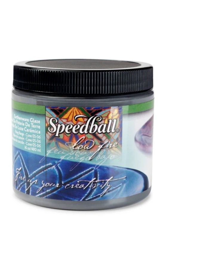 Speedball low fire earthenware glazes black color 480ml 4018 - Image 1