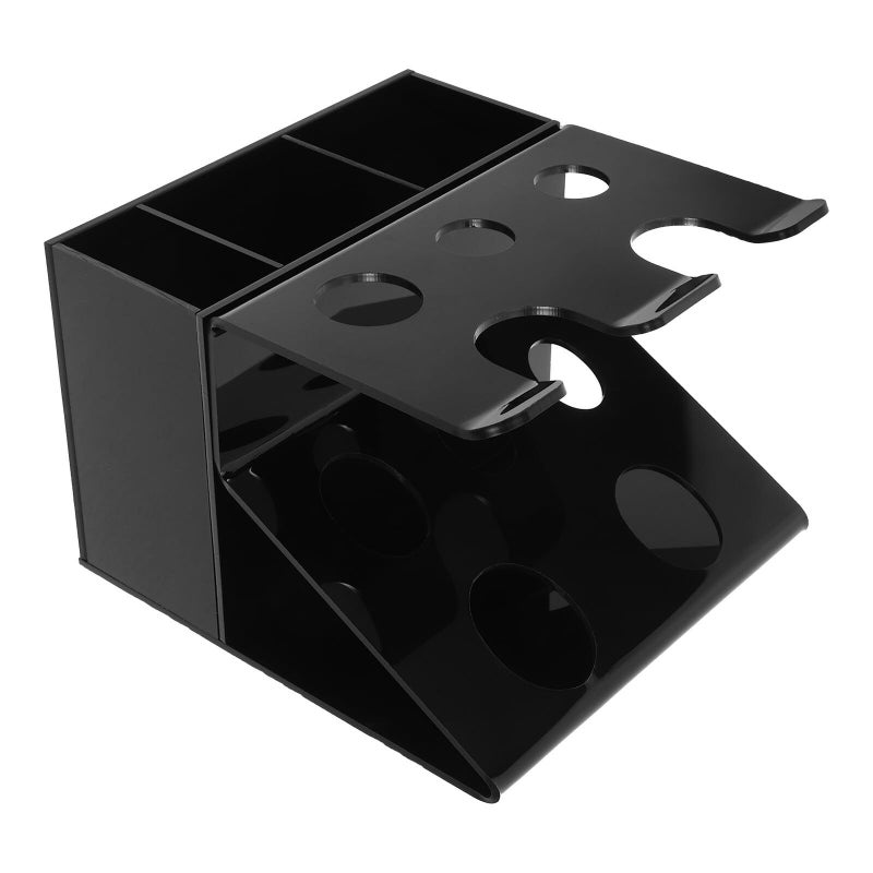 Acrylic Makeup Storage Rack Black Razor Holder For Bathroom Counter Dressing Table - Image 2