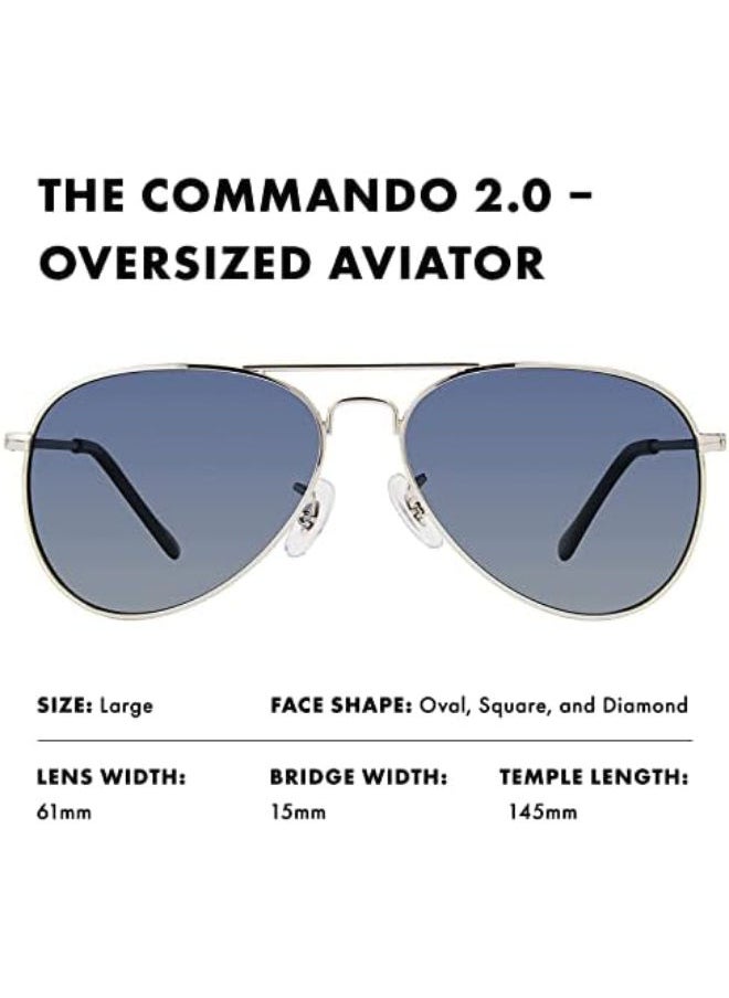 Privé Revaux Full Rim Aviator Sunglasses S,010/Z7,61  - Image 3