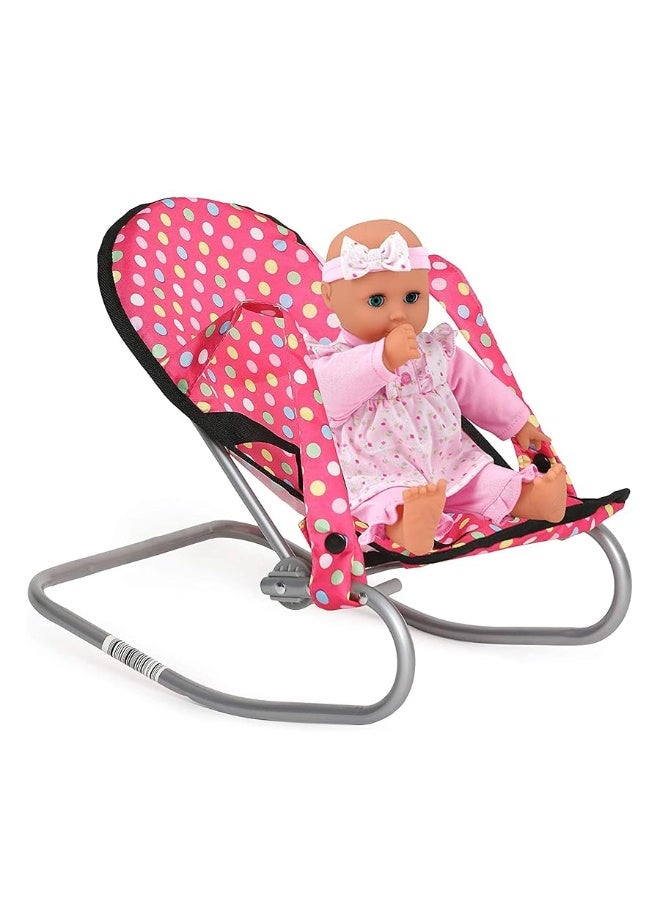 fash n kolor 4 Piece Doll Play Set includes 1 Pack N Play 2 Doll Stroller 3Doll High Chair 4Infant Seat Fits Up to 18 Doll 4 Piece Set - Image 1