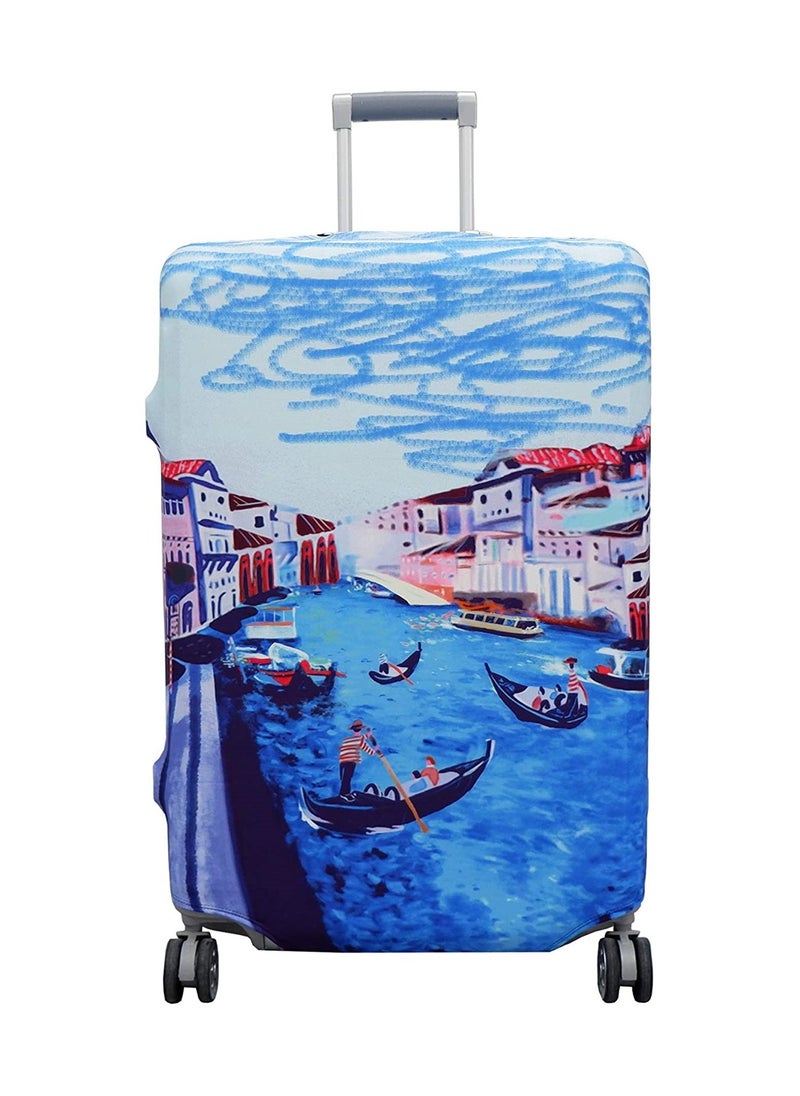 SYOSI Travel Luggage Cover, Thickened High Elastic Travel Suitcase Spandex Protective Cover, Suitcase Protector Jacket Washable Dust-proof Anti-thief Case for 25-28 Inch Luggage (L)  - Image 5