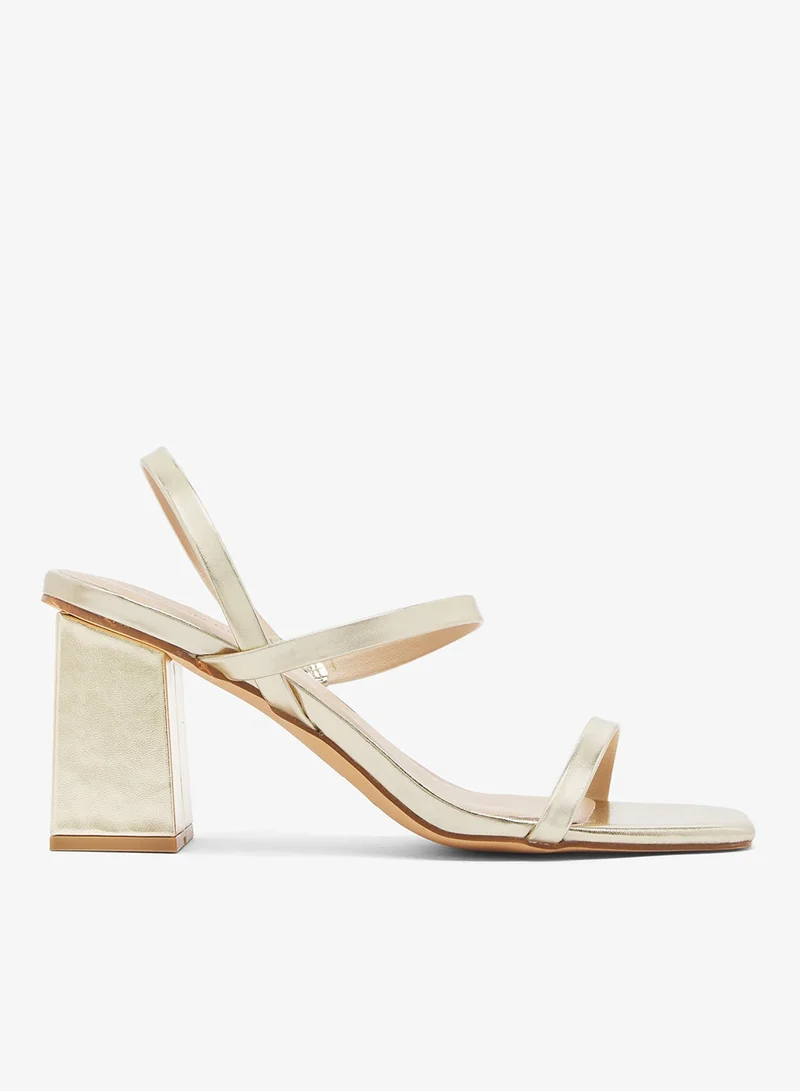 London Rebel Cara Ankle Strap High-Heel Sandals