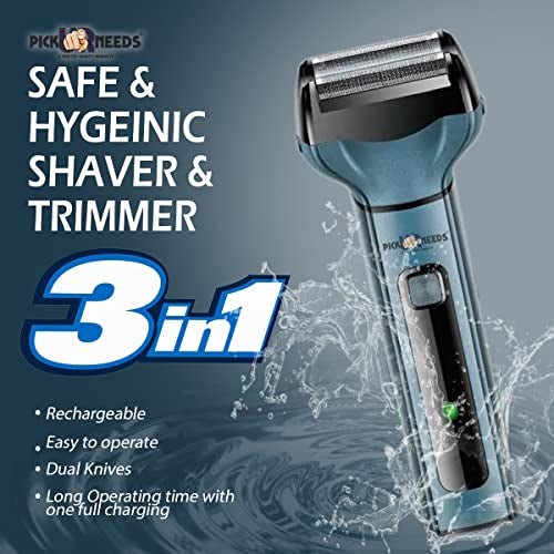 Pick Ur Needs Professional 3 In1 Cordless Hair Rechargeable Shaver Beard Trimmer For Men Hair Grooming Cutting Machine - Image 2