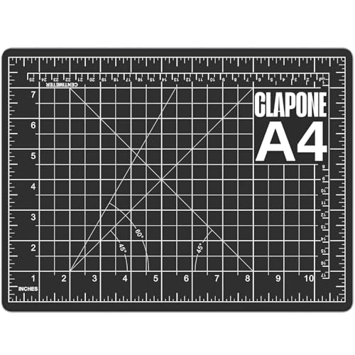 CLAPONE A4 Cutting Mat Self Healing Sewing Mat, 9inch x 12inch Rotary Cutting Mat 5-Layer Craft Board for Sewing, Quilting, and Scrapbooking Crafts Hobby Project Leather - Image 1