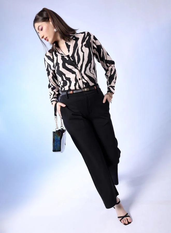 Freehand  Women Loose Fit Animal Print Shirt for Women | Best Price UAE