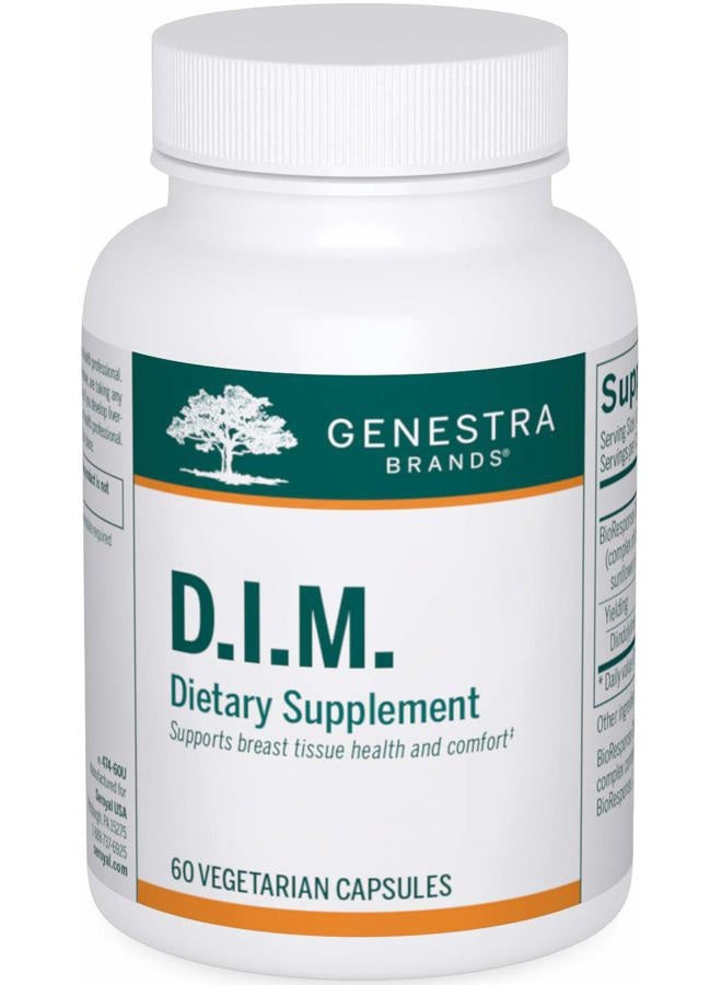 Genestra Brands D.I.M. | Diindolylmethane (D.I.M.) Formulation | 60 Capsules - Image 1