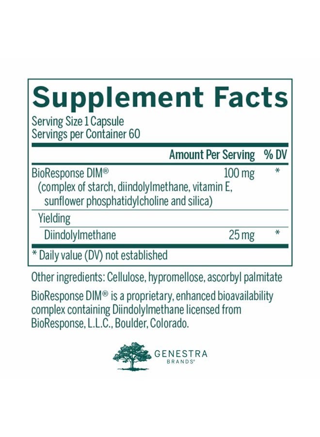 Genestra Brands D.I.M. | Diindolylmethane (D.I.M.) Formulation | 60 Capsules - Image 2