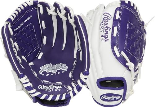 Rawlings | Players Series Youth 10-INCH Baseball Glove | LHT | Purple - Image 1