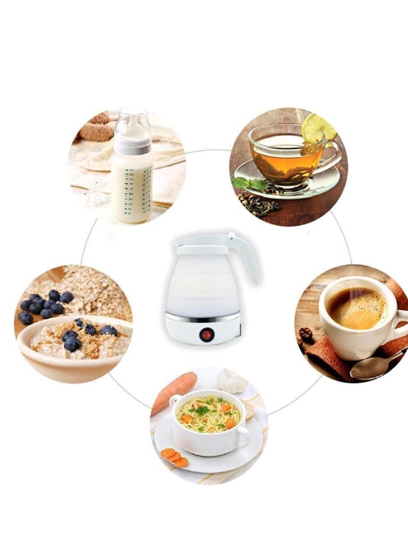 ELTRAZONE Travel Foldable Silicone Mini Electric Kettle Expandable Storage Convenient Convenient and Folding for Travel – Food Grade Silicone (PINK) - Image 4