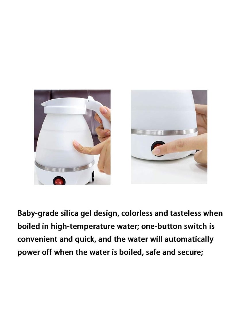 ELTRAZONE Travel Foldable Silicone Mini Electric Kettle Expandable Storage Convenient Convenient and Folding for Travel – Food Grade Silicone (PINK) - Image 5