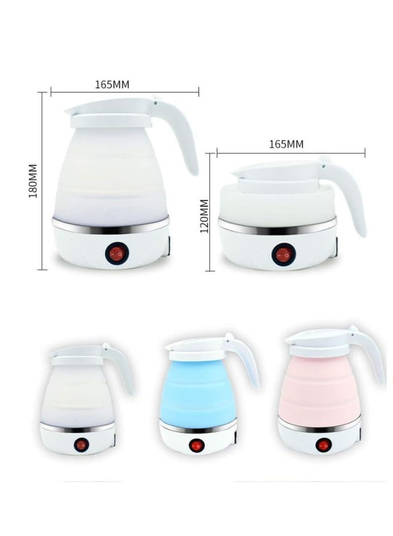 ELTRAZONE Travel Foldable Silicone Mini Electric Kettle Expandable Storage Convenient Convenient and Folding for Travel – Food Grade Silicone (PINK) - Image 2
