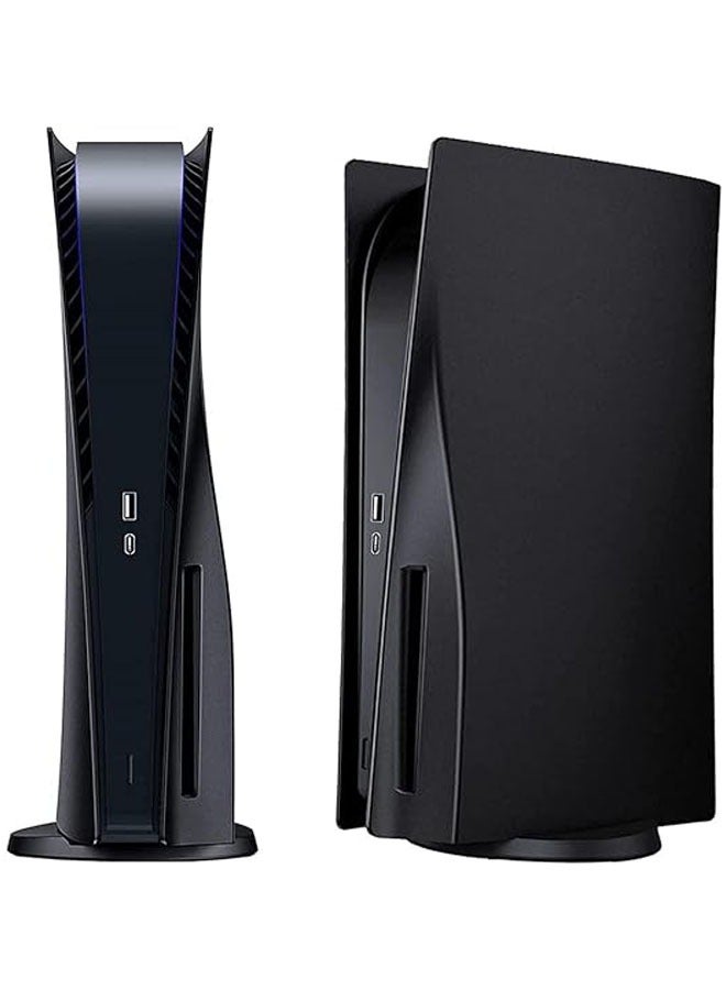 غطاء لوحات الوجه لجهاز PS5 للنسخة الرقمية، يوفر حماية للجهاز من الغبار والخدوش، بتصميم CD Black. - Image 2