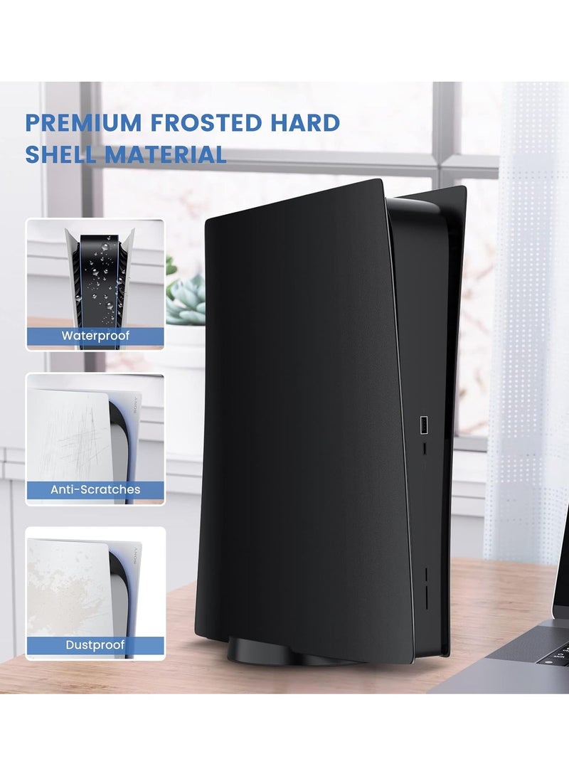 غطاء لوحات الوجه لجهاز PS5 للنسخة الرقمية، يوفر حماية للجهاز من الغبار والخدوش، بتصميم CD Black. - Image 4