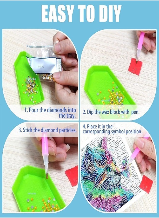 Diy - Diamond Painting Kit for Kids Develop Focus Skills and Patience, Improve Visual Coordination With a Frame (My Melody) - Image 1