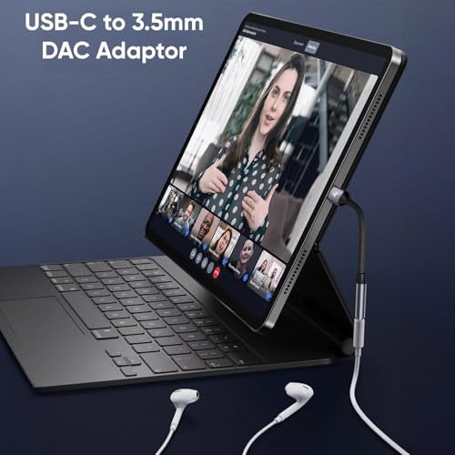 DR VAKU® SonicPro Type C to 3.5 mm Jack Digital Audio DAC 24bit/96KHz 3.5mm Connector Aux Cable,Headphone,Earphone USB C Converter/Adapter for Samsung, Oneplus, iPhone 17/16/15,Other Phone-Black - Image 3