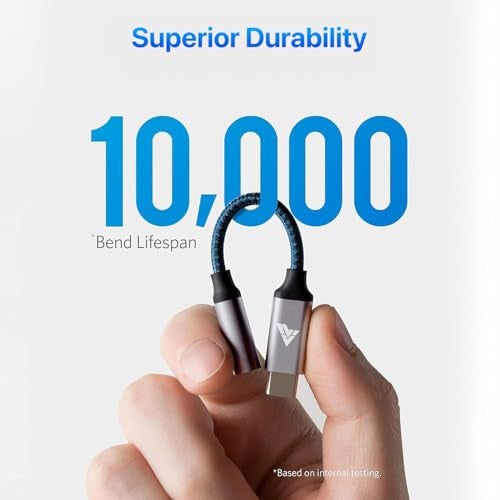 DR VAKU® SonicPro Type C to 3.5 mm Jack Digital Audio DAC 24bit/96KHz 3.5mm Connector Aux Cable,Headphone,Earphone USB C Converter/Adapter for Samsung, Oneplus, iPhone 17/16/15,Other Phone-Black - Image 5