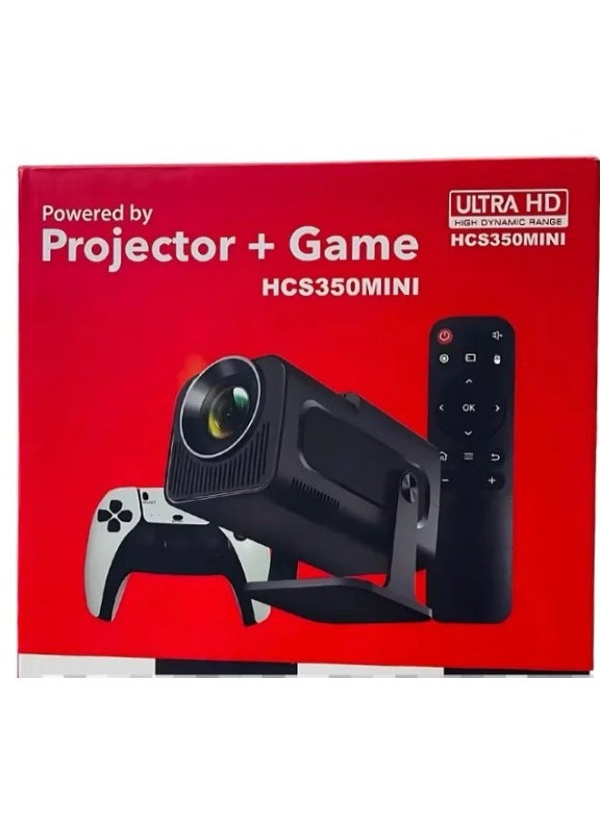 HCS-350 mini Portable Android Smart Projector – Mini HD Movie Projector for Home & Outdoor - Image 1