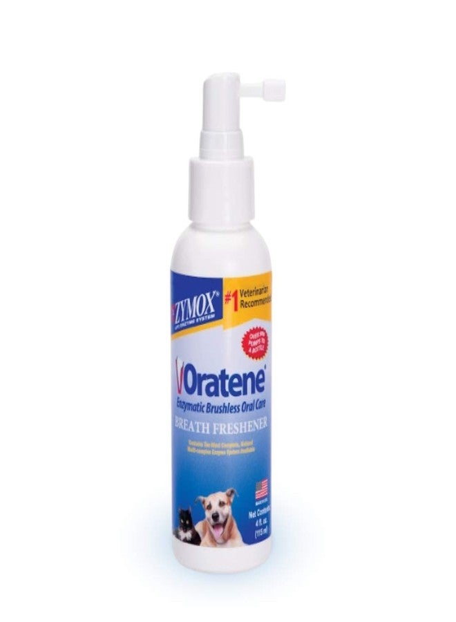 Zymox Oratene Brushless Oral Care Breath Freshener for Dogs and Cats, 4oz - Image 1