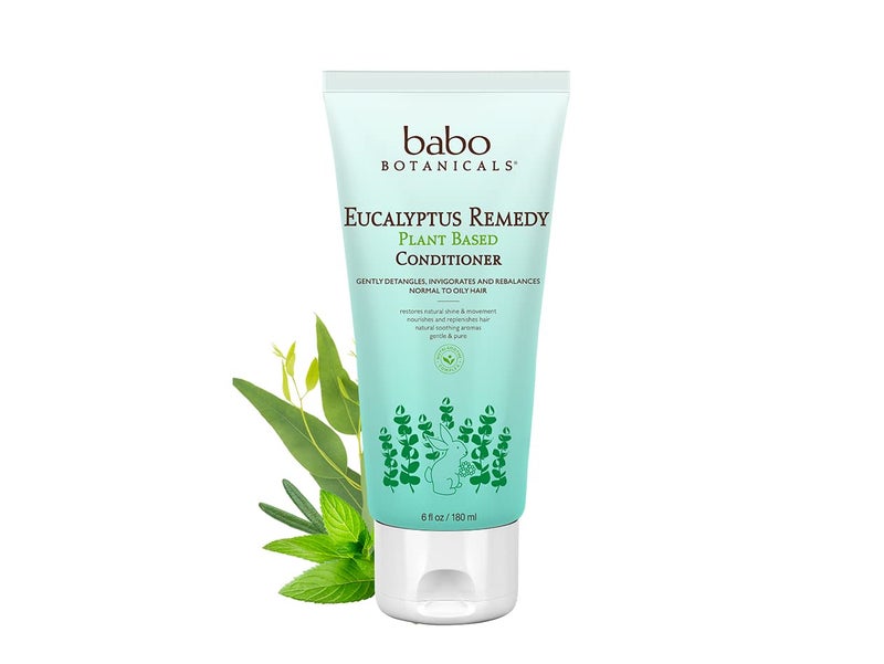 Babo Botanicals Eucalyptus Remedy Conditioner - Invigorating Eucalyptus, Rosemary & Pepermint - For all ages - Rebalancing Conditioner for all hair types - Vegan