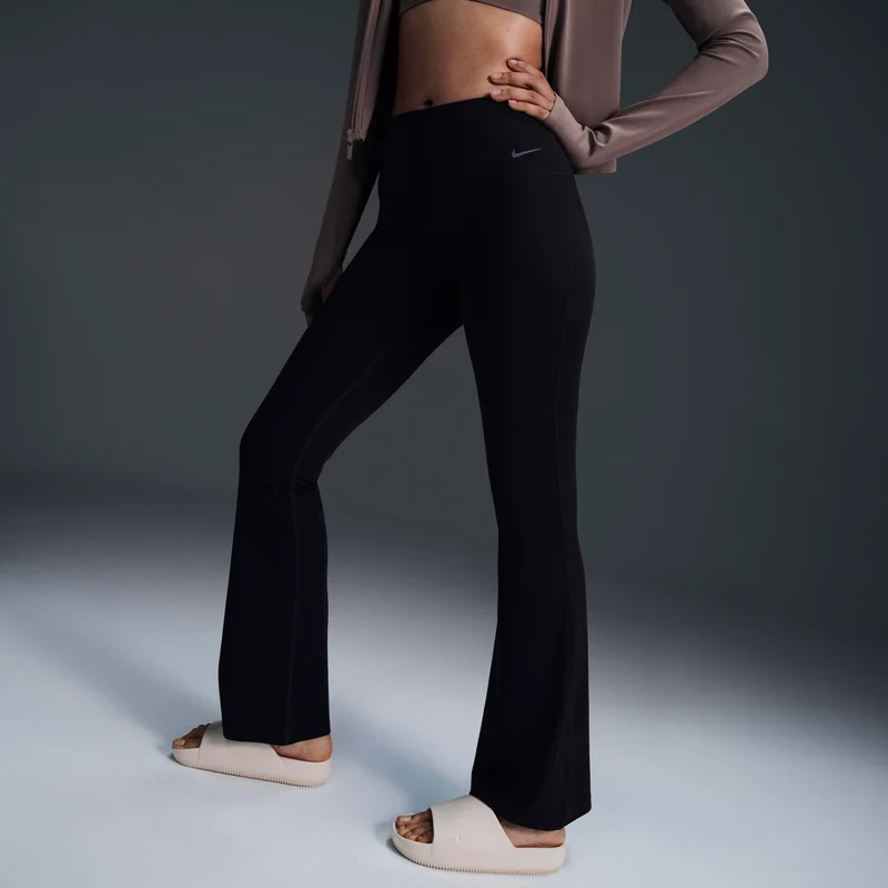 Nike Black Women's Zenvy Flared Leggings for Women | Best Price UAE