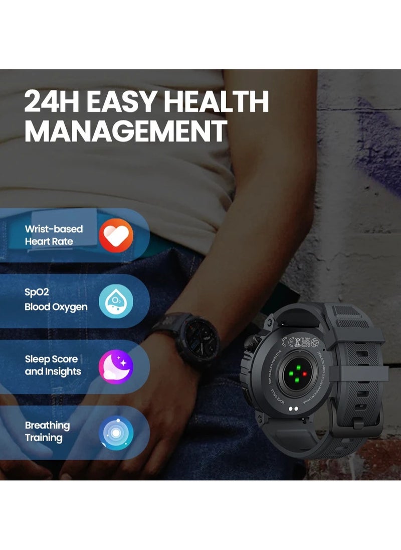 Zeblaze - New Zeblaze Ares 3 Plus 1.43 HD AMOLED Display Voice Calling Smartwatch New 3D Interactive Health Fitness Tracking Smart Watch - Image 1