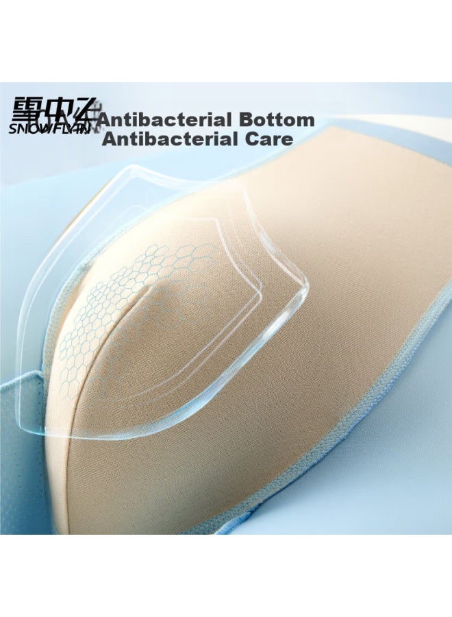 Snowflying Men's Seamless Ice Silk Mesh Boxer Briefs 10a Antibacterial Loose Plus Size Mid-waist Boxer Shorts - Image 5