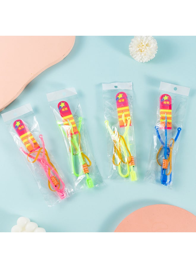 Glowing Bamboo Dragonfly Stall Toy Night Market Rocket Flashing Slingshot Arrow Glowing Toy Fun Play For Kids-Color:Meng Special Big Whistle Arrow Blue Light (high Temperature Resistance)  - Image 1