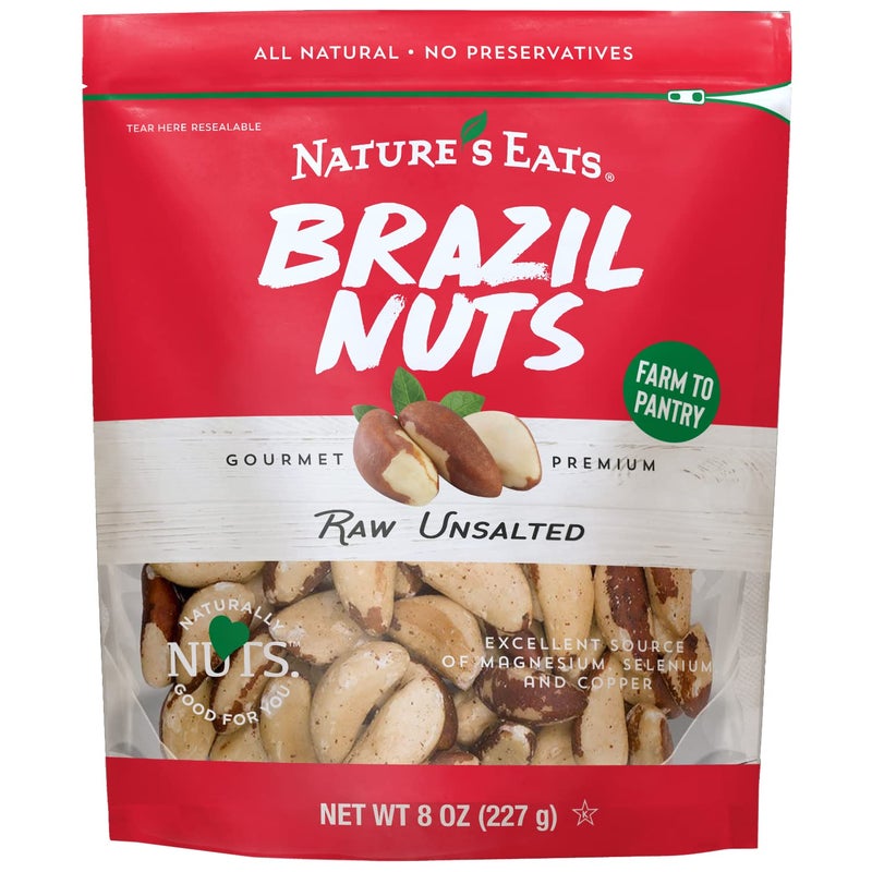 Nature's Eats Natures Eats Raw Brazil Nuts  Whole Unsalted Superfood Snack from Brazil  Heart Healthy Keto Vegan  High in Selenium and Protein  Perfect for Baking Trail Mix or Snacking 8 oz - Image 3