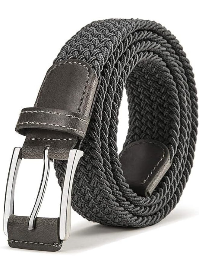 Stretch Belt for Mens Woven Braided Web Belt, 3.5cm Width for Golf Casual Pants Shirts Jeans - Image 2
