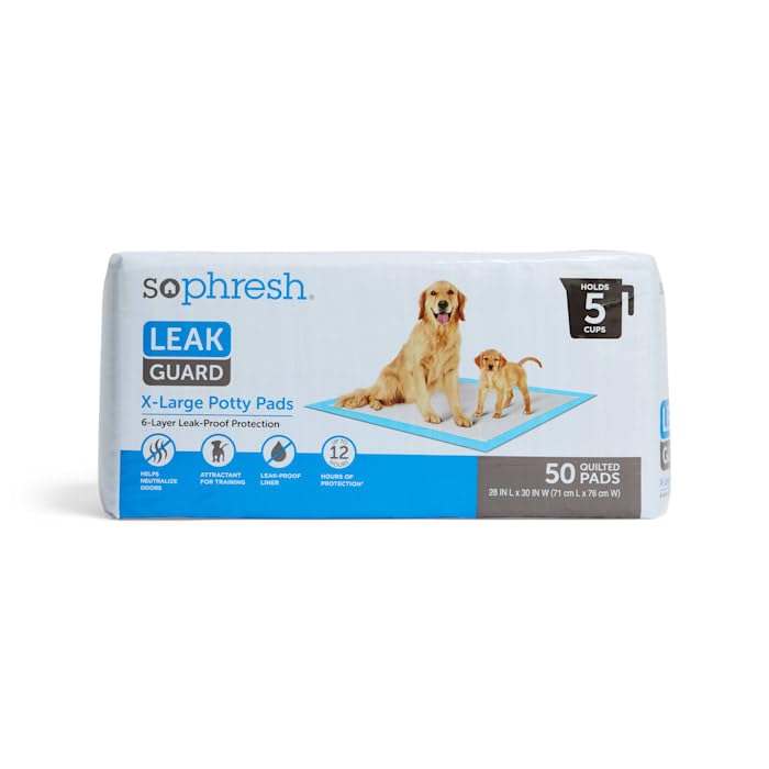 SO PHRESH X-Large Leak Guard Quilted Potty Pads Count of 50 - Image 1
