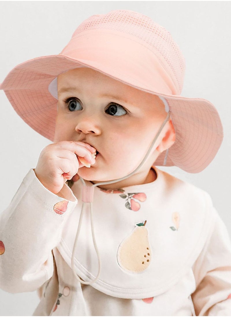 Generic - Breathable Mesh Children's Sun Hat Pink - Image 1
