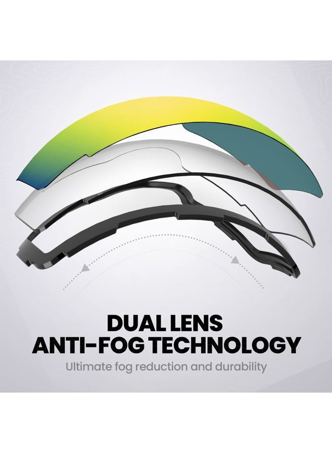 OutdoorMaster Ski Goggles Pro Lens (VLT 13% Gold Lens with Carrying Pouch) - Image 4