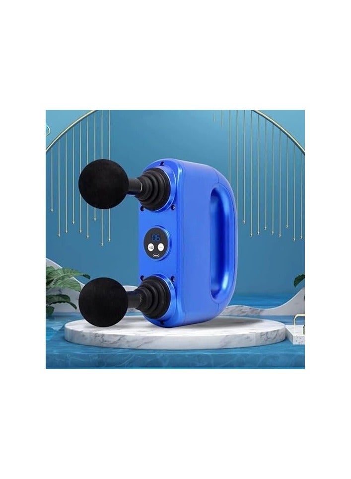 Double Head Deep Massage Gun for Muscle Relaxation, USB Massage Gun 2 Shields - Image 4