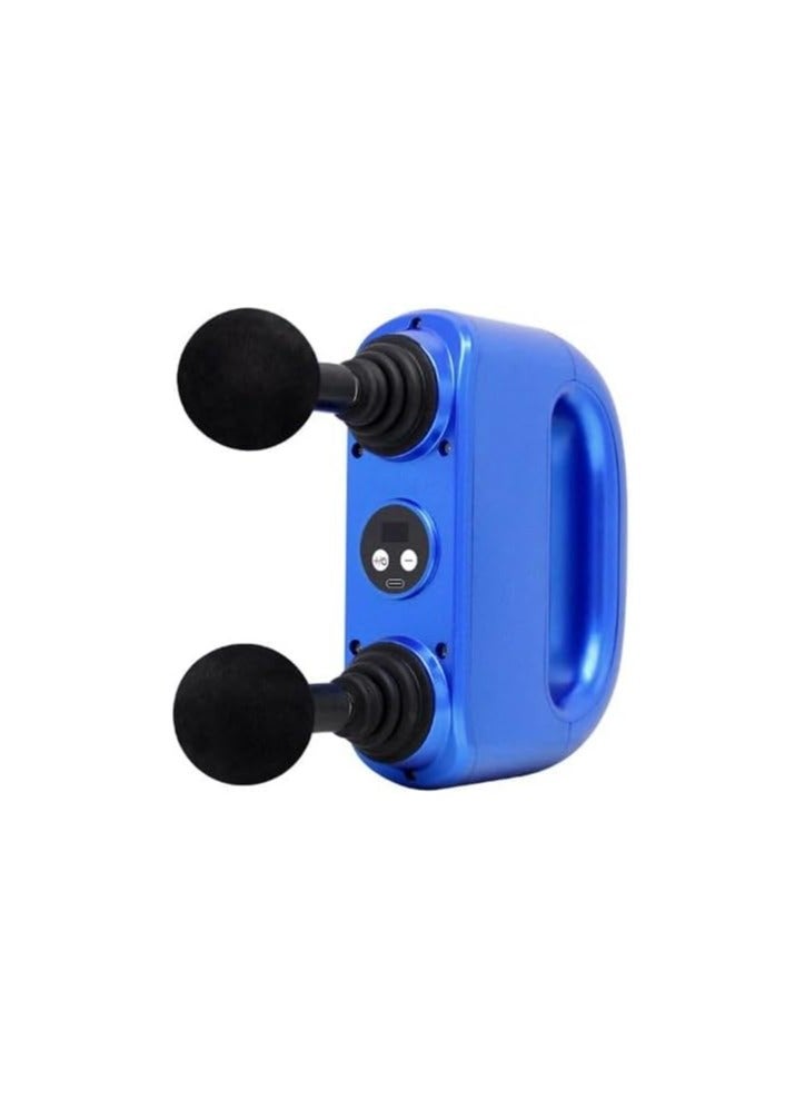 Double Head Deep Massage Gun for Muscle Relaxation, USB Massage Gun 2 Shields - Image 1