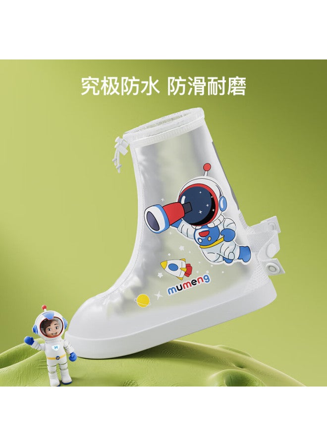 Moremerry Mumenr Children's Rain Shoe Covers, Waterproof Foot Covers For Boys And Girls, Non-slip And Wear-resistant Water Shoes, Cartoon Rain Boots For Students, Little Dinosaur, 2XL - Image 2