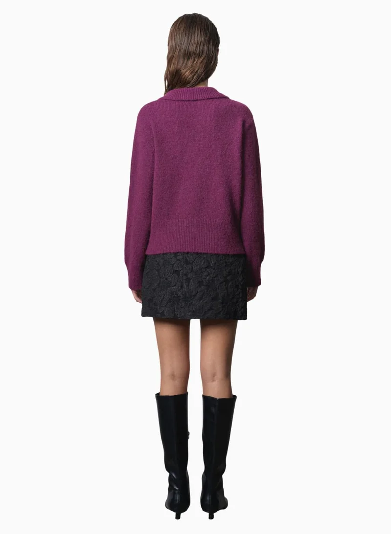 فرنش كونكشن كولين سترة بياقة بولو