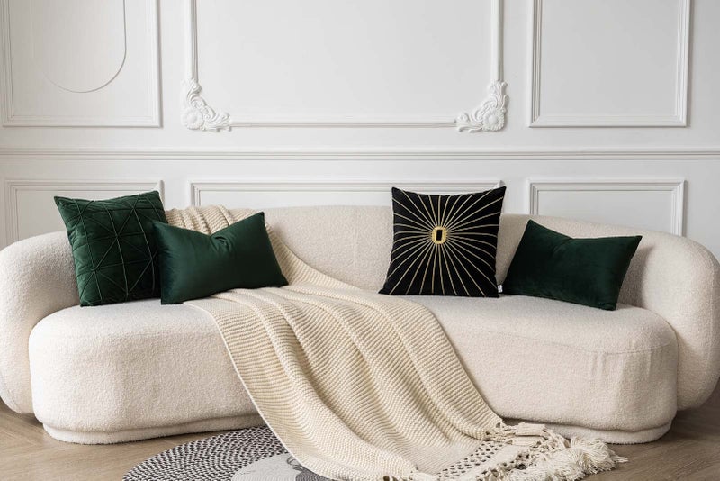 JUSPURBET 16x24 Army Green Velvet Throw Pillow Cover Set of 2 Decorative Soft Solid Cushion Cases for Couch Sofa Bed - Image 2