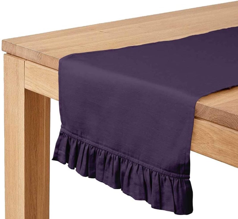 Vargottam Purple Home Décor Stylish Wedding Party Holiday Table Setting Décor Table Runner-14 x 48 Inch - Image 1